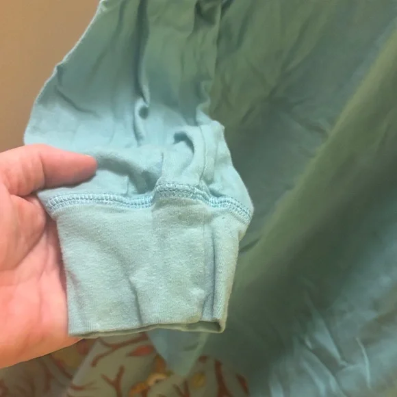 Nick & Nora Owl Pajama Set - Light Blue and Green - XXL - Picture 5 of 11